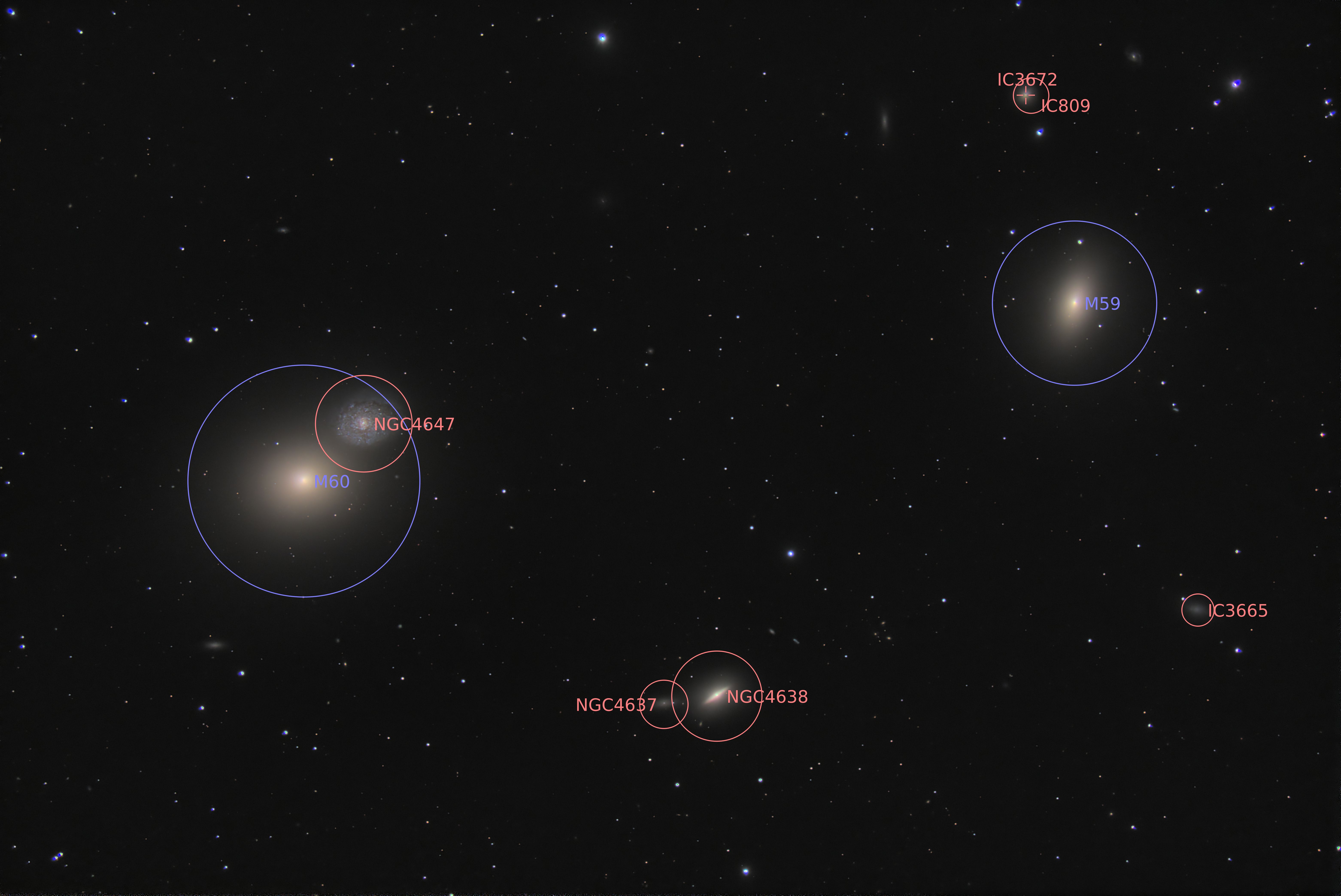 NGC 4621 & NGC 4649 Description